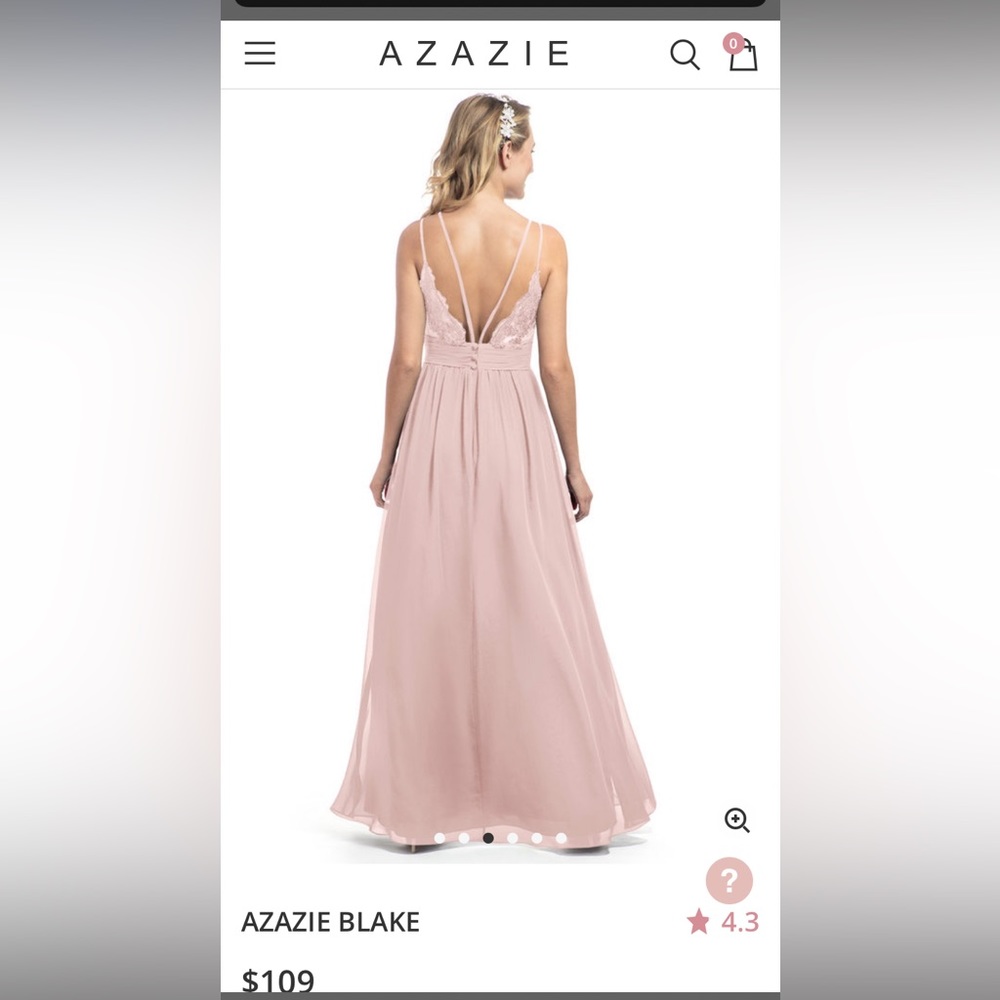 Azazie Bridesmaid Dress Bust: 34.00 inch | Waist: 27.50 inch | Hips: 37.50 inch